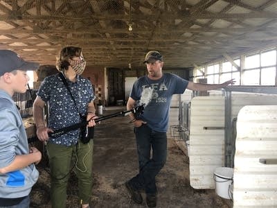 Lauren takes a trip to the dairy farm.