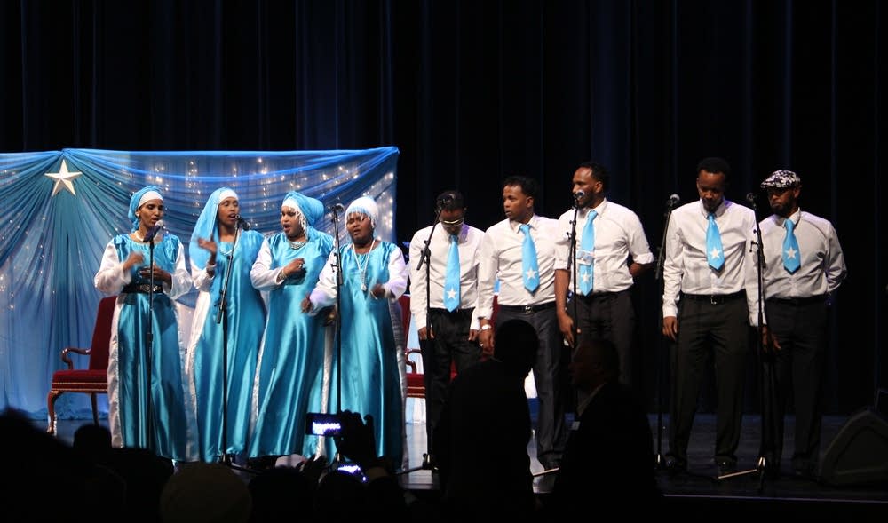 Singers entertain the audience at Northrop