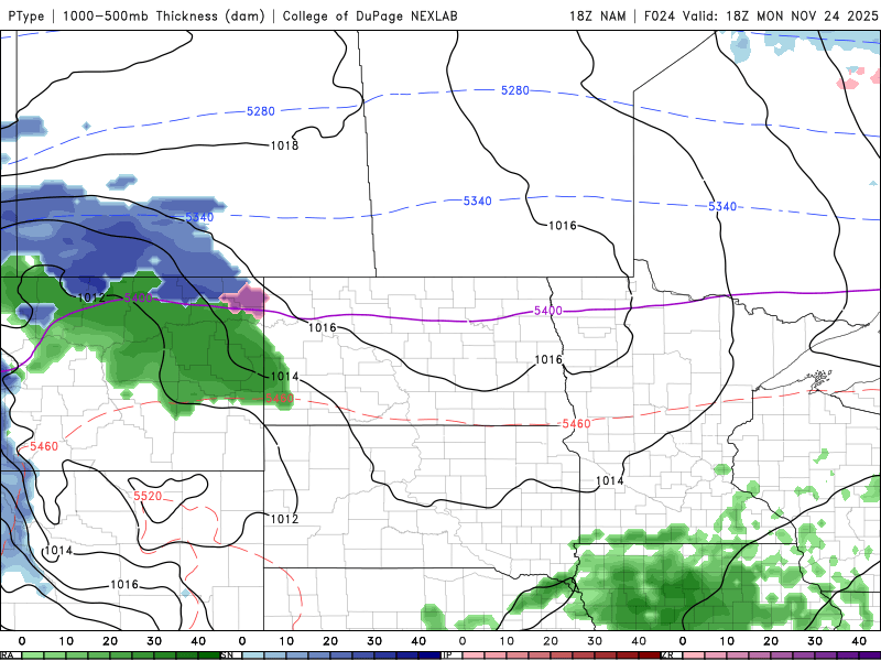 Forecast precipitation Monday 12 p.m. to 6 a.m. Wednesday