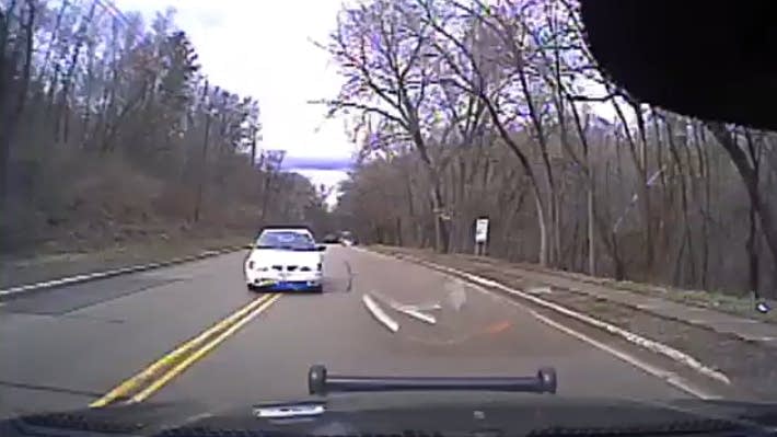 Video: Texting driver hits Hudson police car | MPR News
