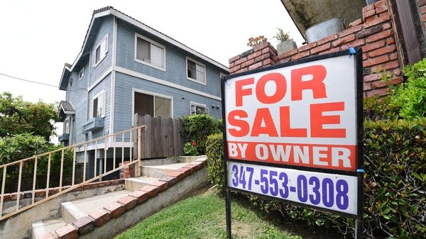 A for-sale sign on a property in Monterey Park, California. Buyers and sellers reduce personal contact by using iBuyers.