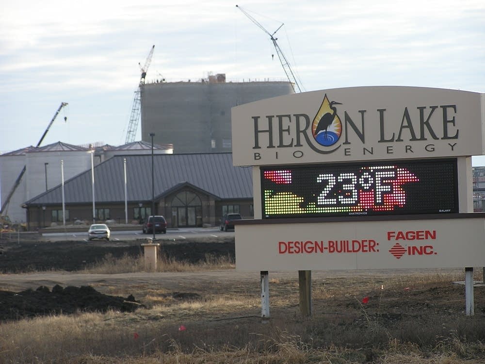 Heron Lake plant under construction