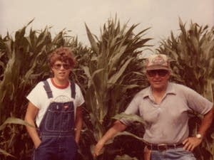 Ward Jacobson and his father, 1970s