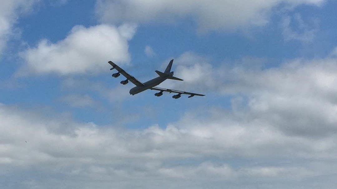 A B-52 lands in Wisconsin | MPR News