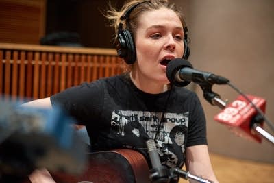 Maggie Rogers performs in The Current studio