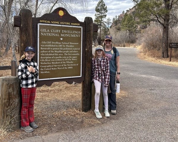 family posing for photo in New Mexico