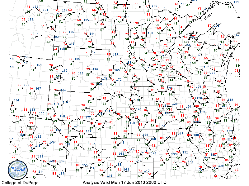 surface weather map