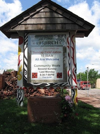 Walker Community United Methodist Church destroyed by fire