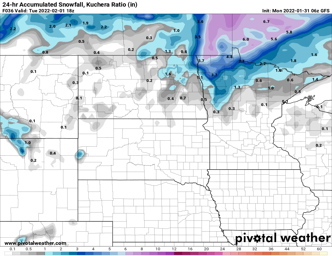 Tuesday snow
