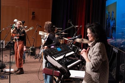 5 piece band yonder performing at mpr