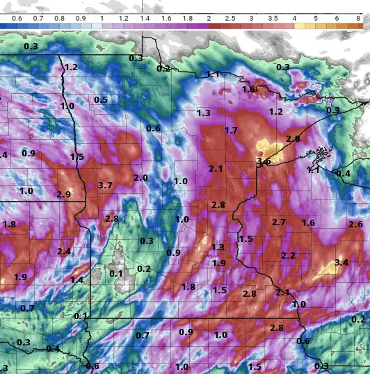 Updated rainfall totals; more showers Monday MPR News