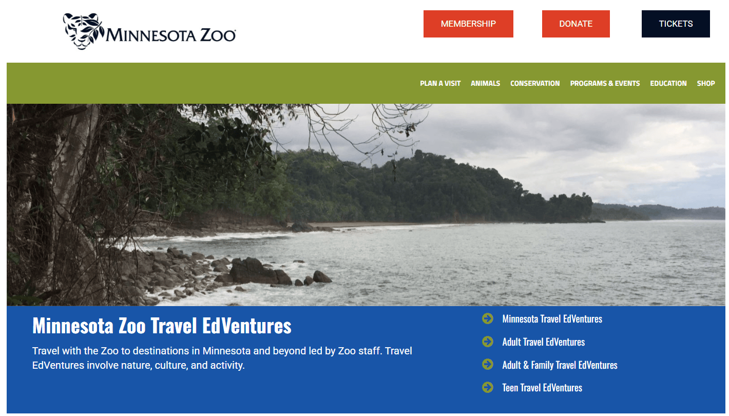 Minnesota Zoo Travel EdVenture Program