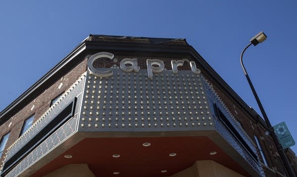 A Capri sign on the front of the building.