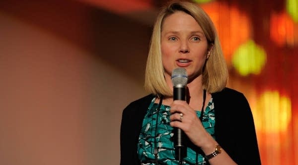 Marissa Mayer at a speaking event in New York City on May 24, 2011. It's a hint for one of the answers in today's Silicon Tally quiz!
