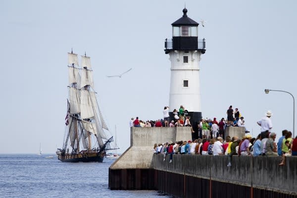 Tall ships visit Duluth in 2010.