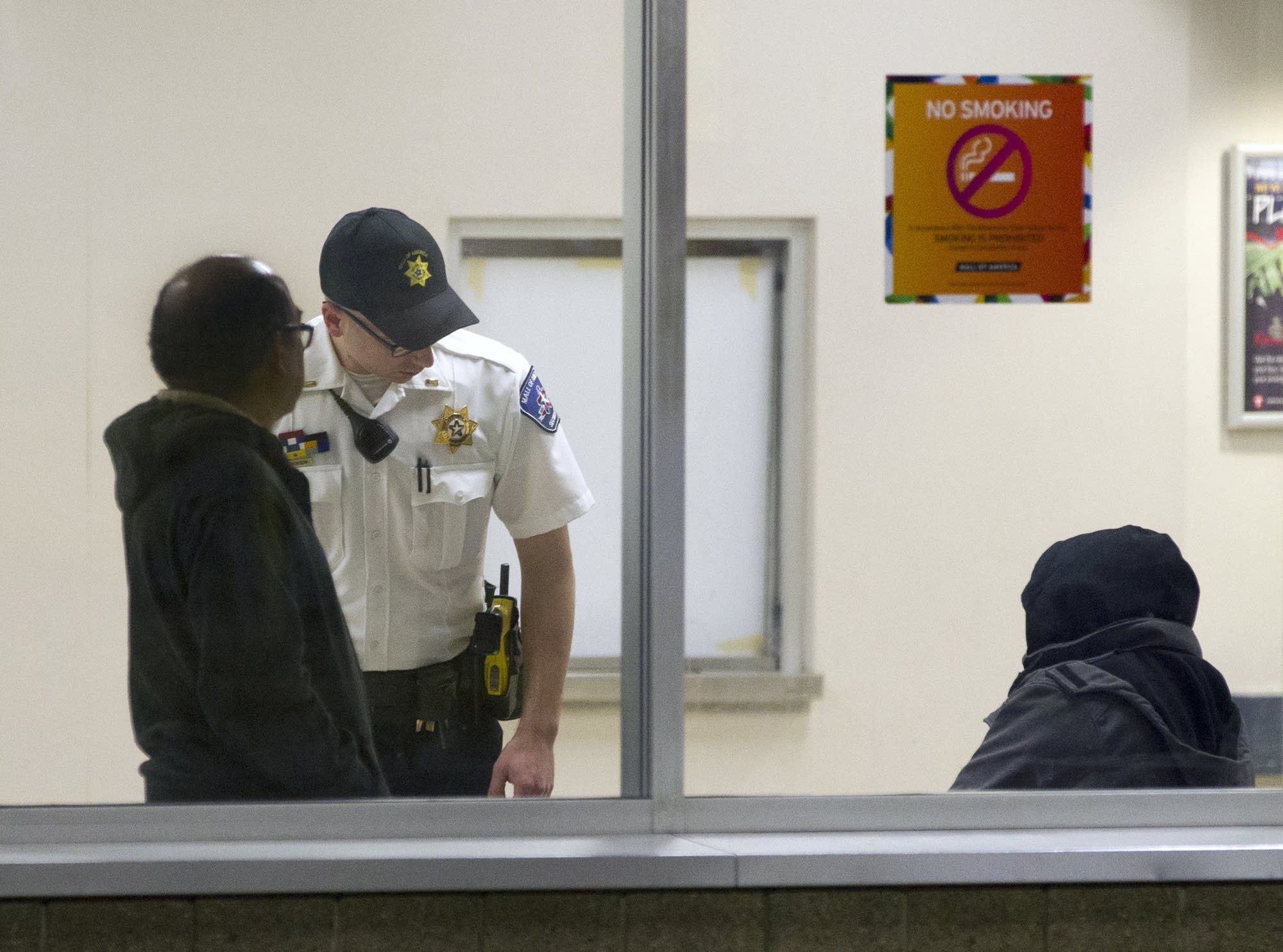 Mall of America security guards keep the peace and rouse the homeless.