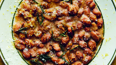 Cacio e Pepe Borlotti Beans