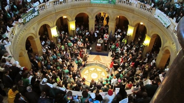 Public employee rally