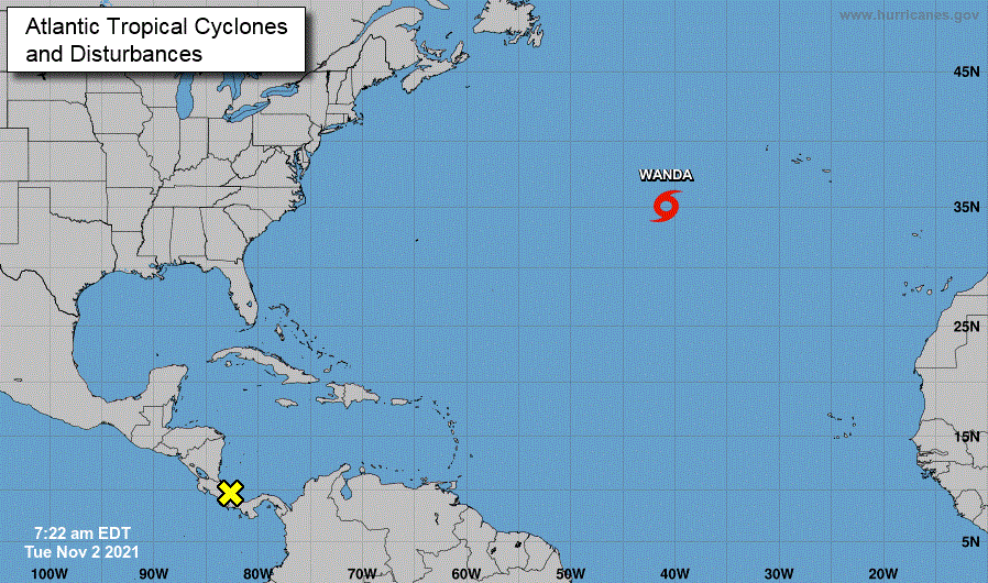 Tropical Storm Wanda on November 2