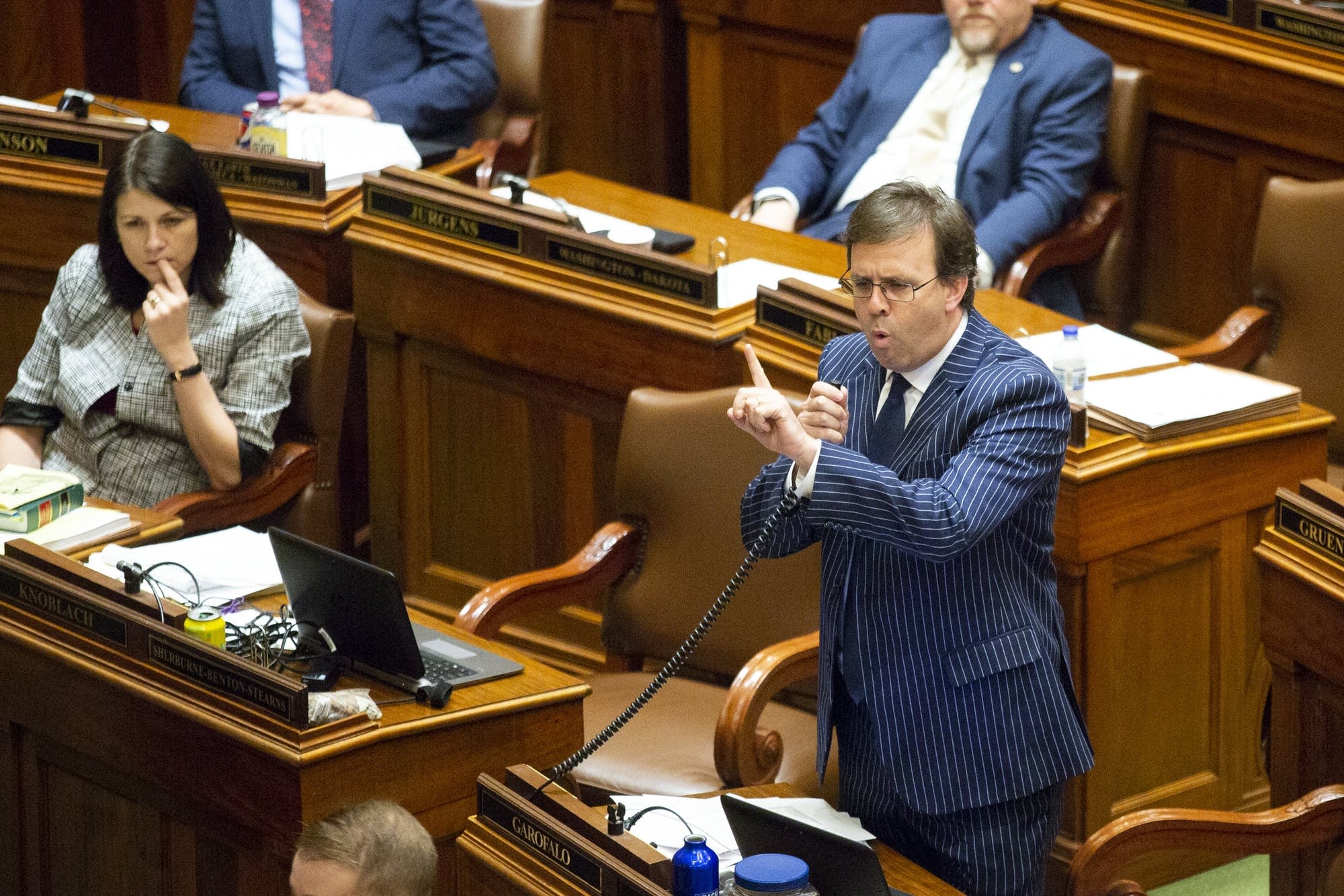 Rep. Pat Garofalo chastises democrats.