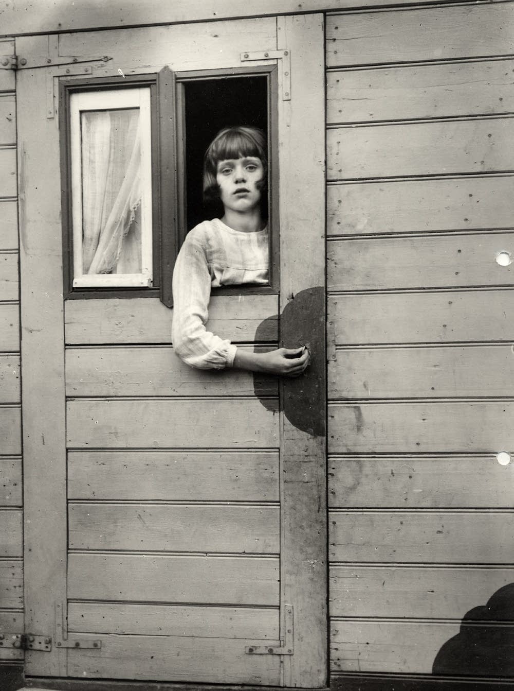 Girl in Fairground Caravan