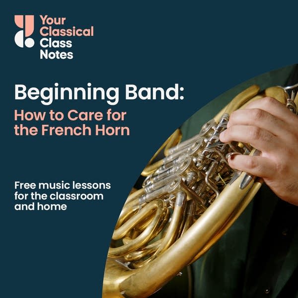 Class Notes thumbnail for a Beginning Band lesson. Includes French horn player Alexander Henton of the Minnesota Winds.