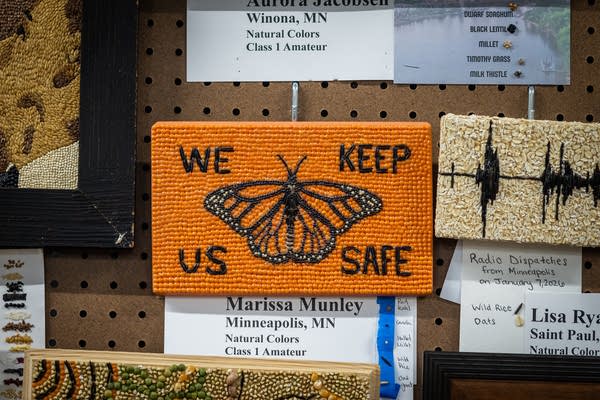 Crop artwork at the state fair