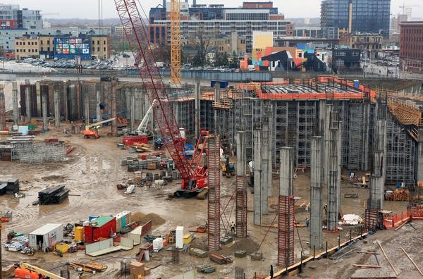 Stadium construction site