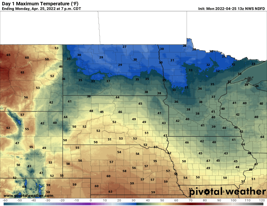 Brighter skies return Tuesday after a cold Monday