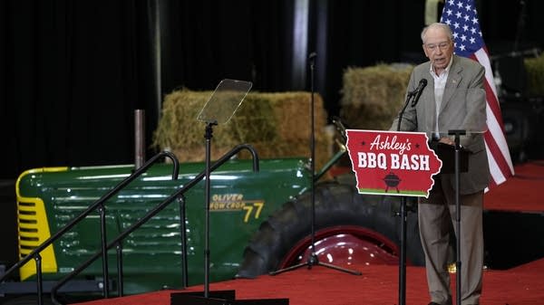 Senator Chuck Grassley at a fundraising event in Iowa in late August. Grassley is among those calling on President Donald Trump to institute a diesel export ban.