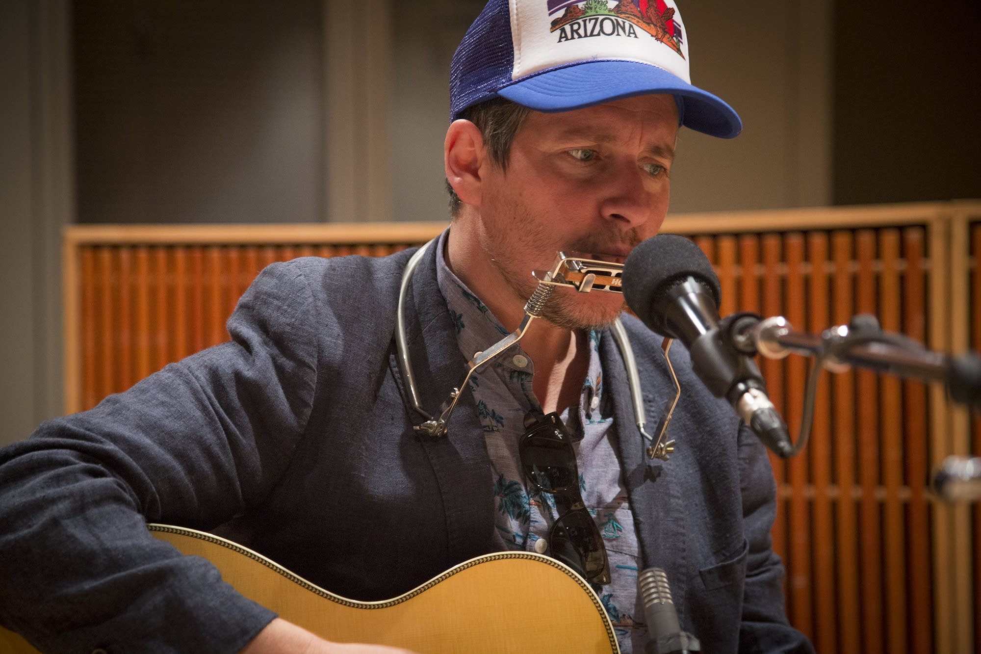 Josh Rouse performs in the Radio Heartland studio