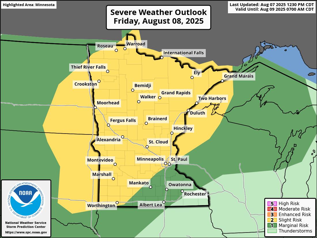 End of week severe weather threat
