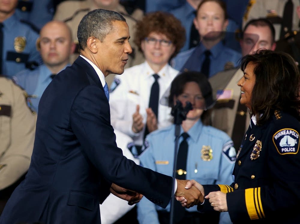 President Obama and Harteau