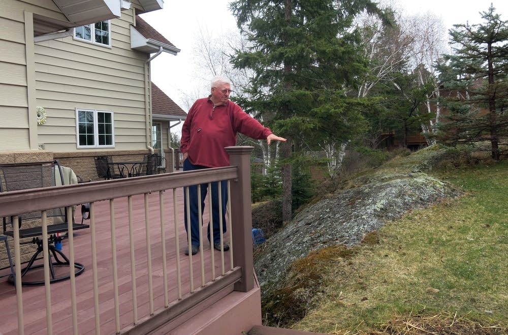 Ken Henrickson's house is built on bedrock.