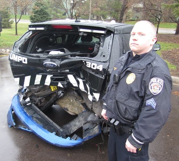 Suspected drunken driver hits U of M squad car
