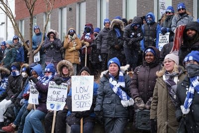 Teachers walkout in Minneapolis.