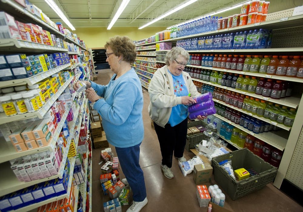 Stocking shelves