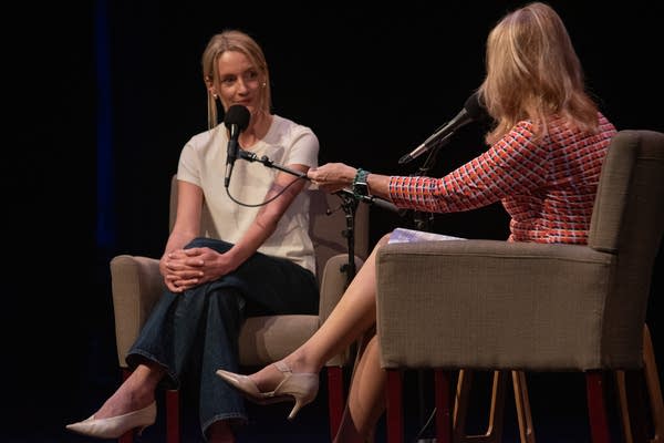 Kerri Miller speaking to Agatha Christie