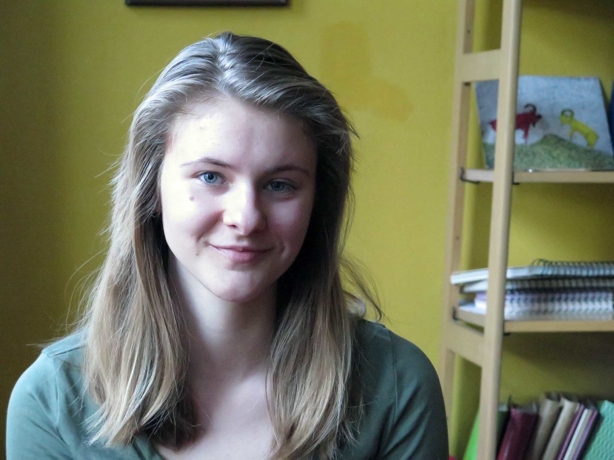 Hannah Duncan, 17, at her home in St. Paul.