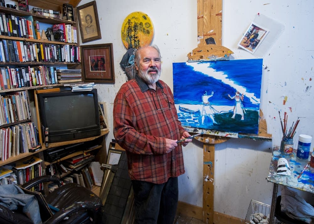 Carl Gawboy at his studio