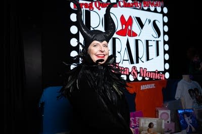 Shellae Mueller in Maleficent costume.