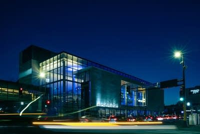 Exterior of a large concert hall