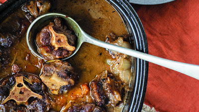 Haitian Oxtail in Beef Broth with Pikliz 