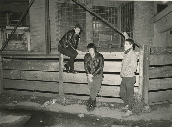 An early press photo of Husker Du, taken by Steve Hengstler in St. Paul.