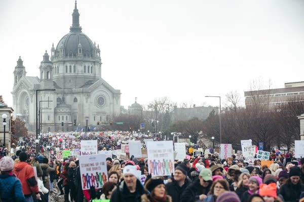 Photos: Around Minnesota, women -- and men -- march for women's rights