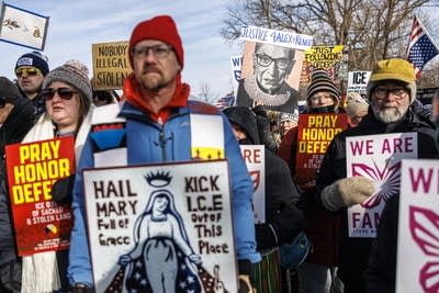 the “Not On Native Land” rally on Saturday