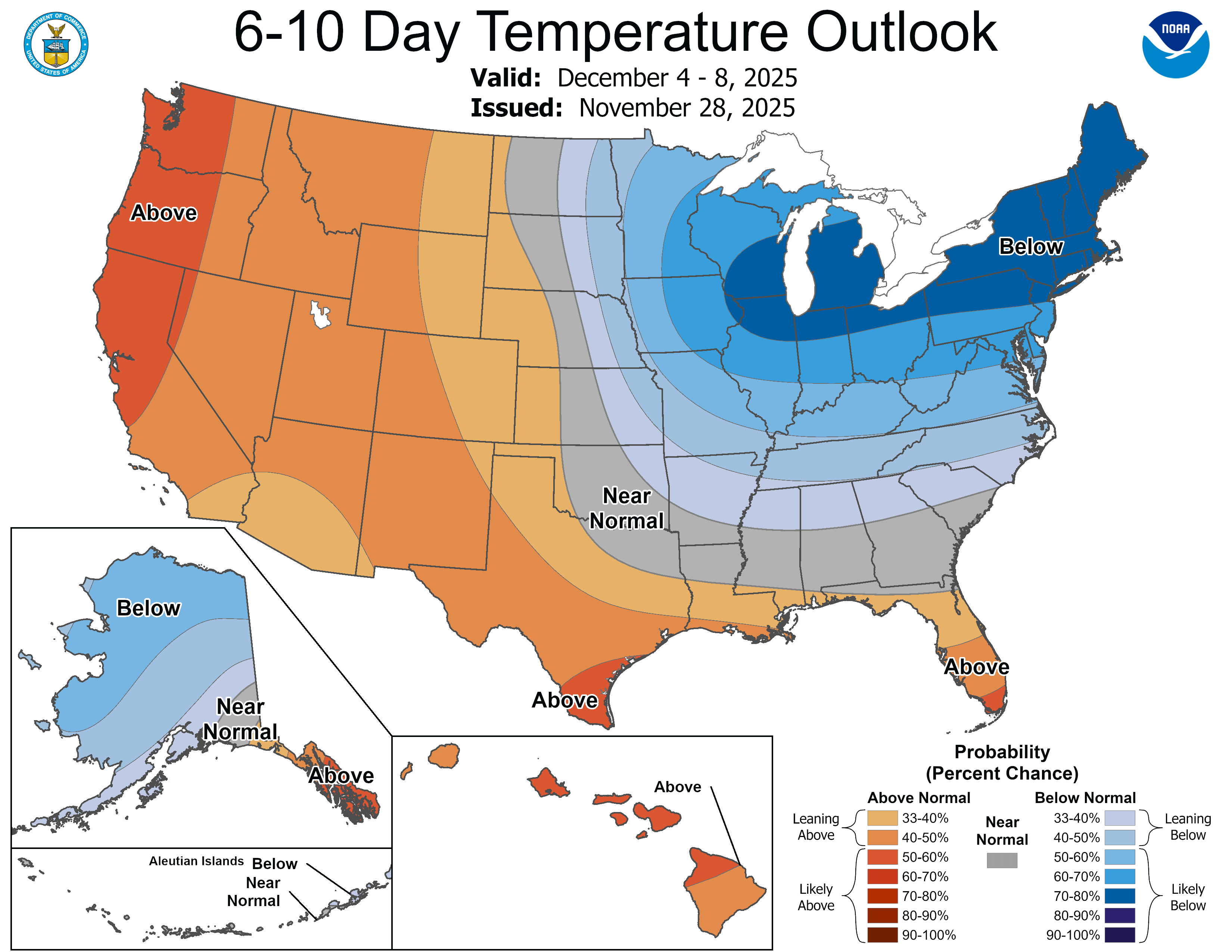 6-10 day temperature outlook