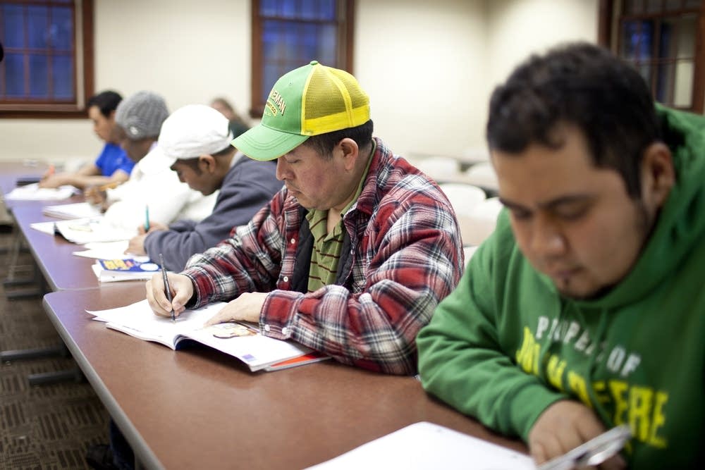 students study
