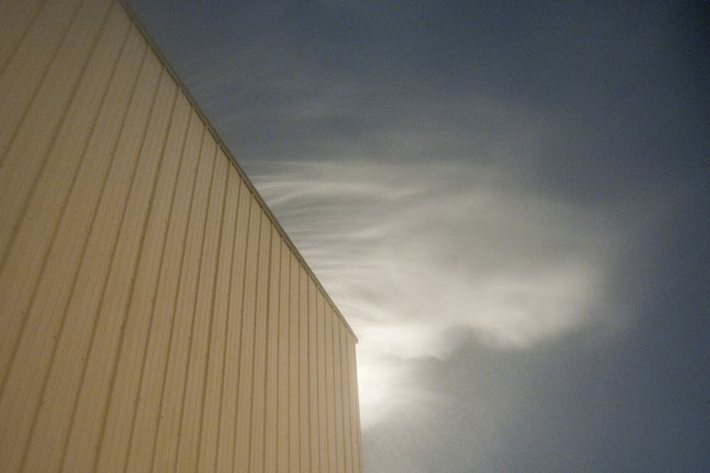 Windblown snow