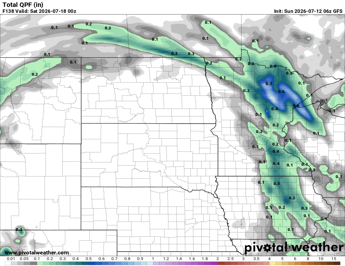 Quantitative precipitation forecast through Friday